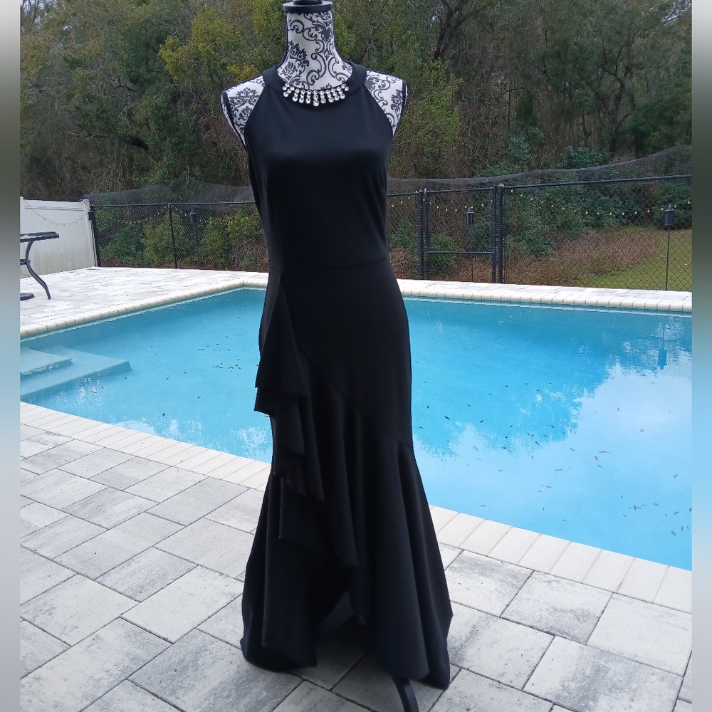 Miusol Black Asymmetrical Dress